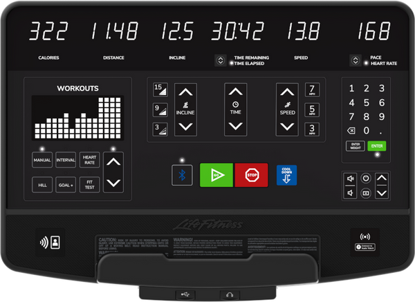 Life Fitness Club Series+ Treadmill w/SL Console - Image 2