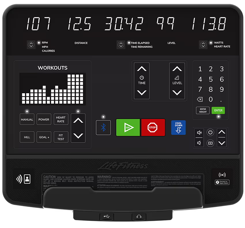 Life Fitness Club Series+ Elliptical Cross-Trainer w/SL Console - Image 2