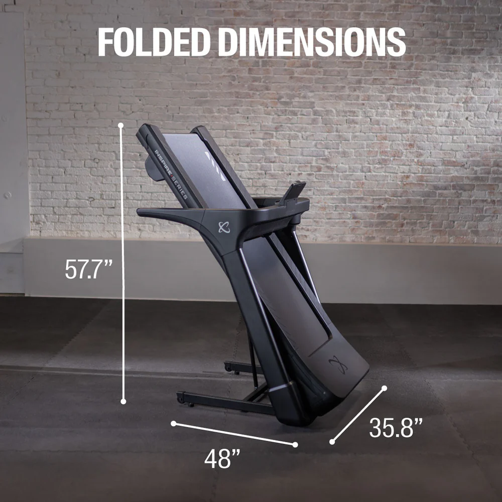 Inspire Series T4 Folding Treadmill