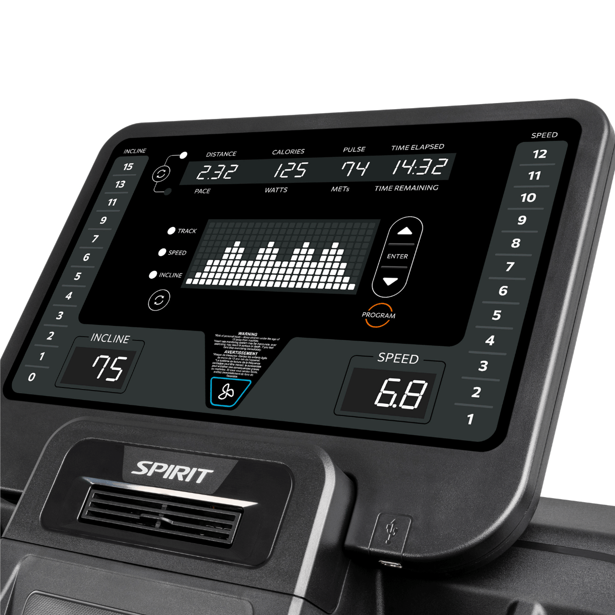 Spirit Fitness CT800 Commercial Treadmill
