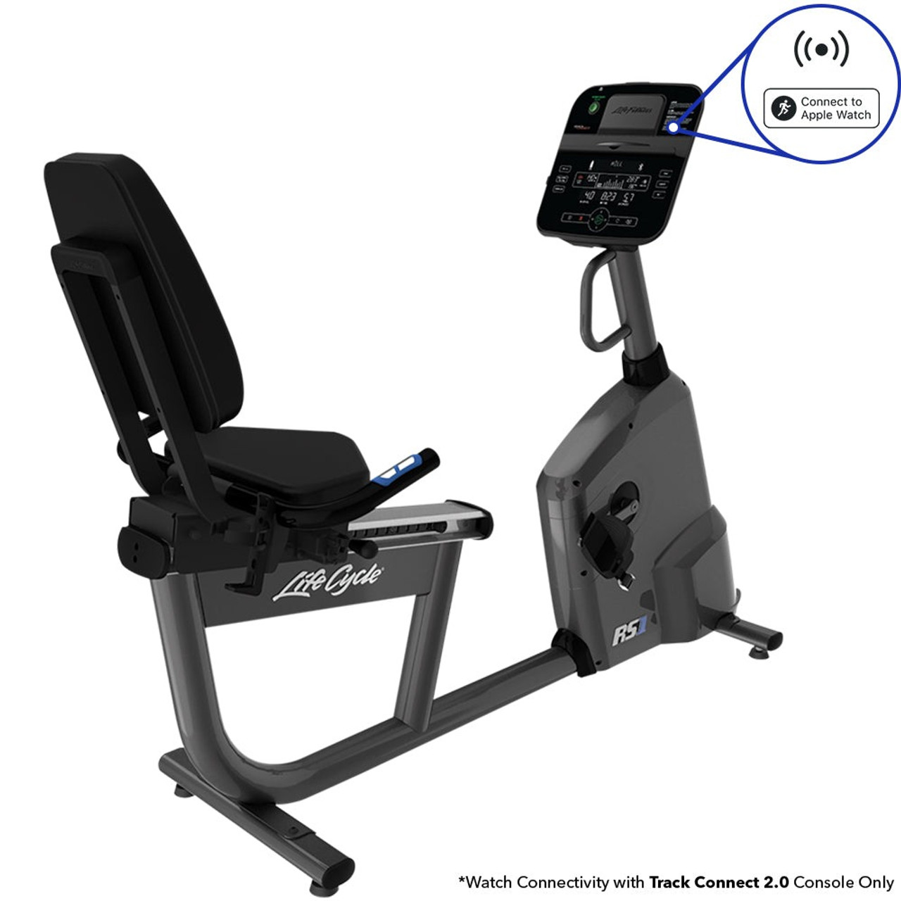 Life Fitness RS1 LifeCycle Recumbent Bike w/Track Connect 2.0 Console - Image 2