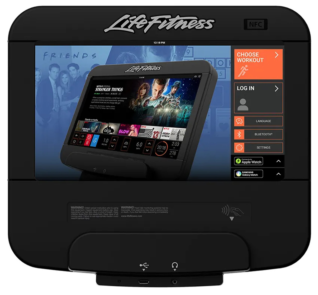 Life Fitness Club Series+ Upright LifeCycle w/SE4 HD Console - Image 2