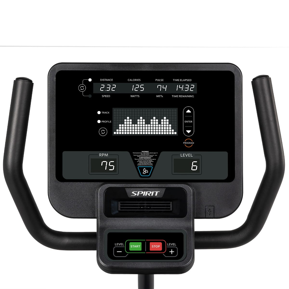 Spirit Fitness CR800 Commercial Recumbent Bike
