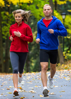 stamina and endurance jogging couple